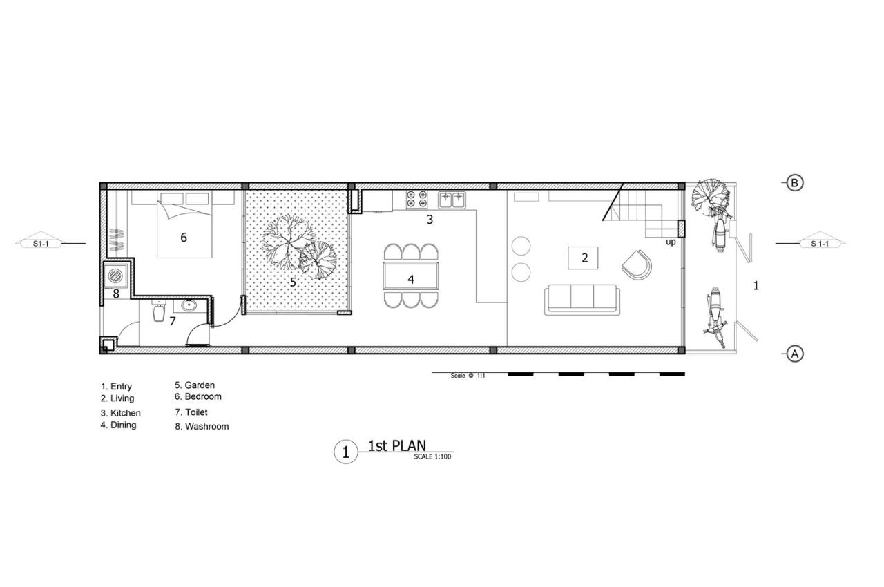 Desain rumah minimal luas tanah 4x10m