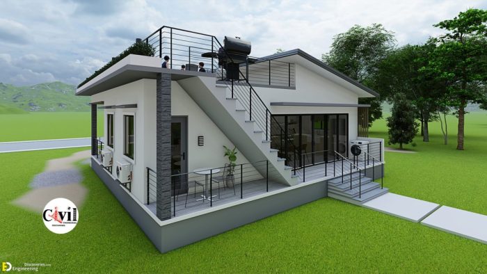 Desain rumah lt 100 3 kamar