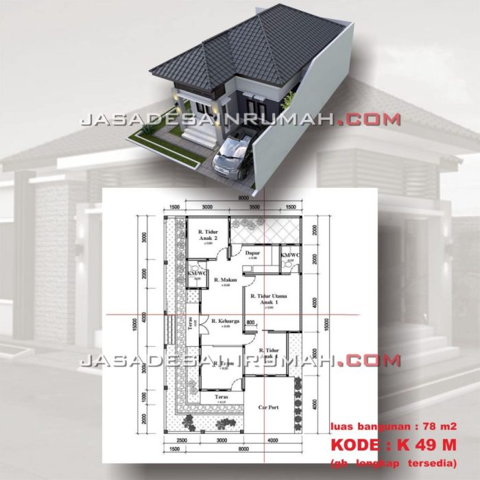 Desain Rumah Lahan 8 x 15 Panduan Lengkap