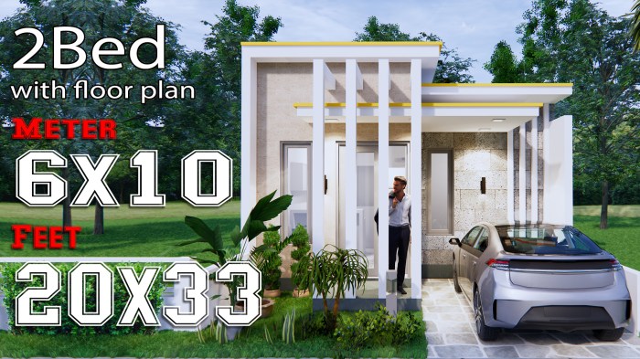 Desain rumah lantai 2 6x10