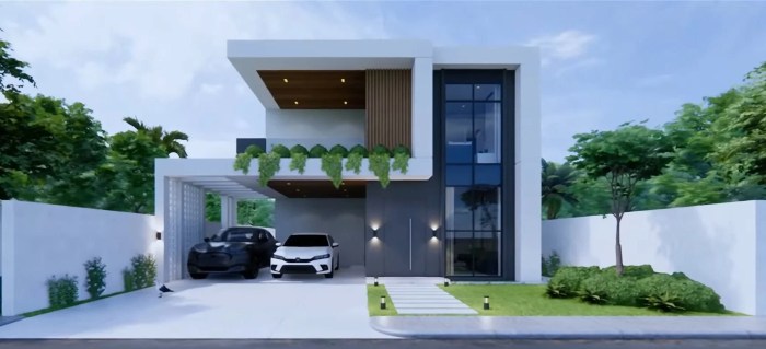 Desain rumah luas tanah 9x17