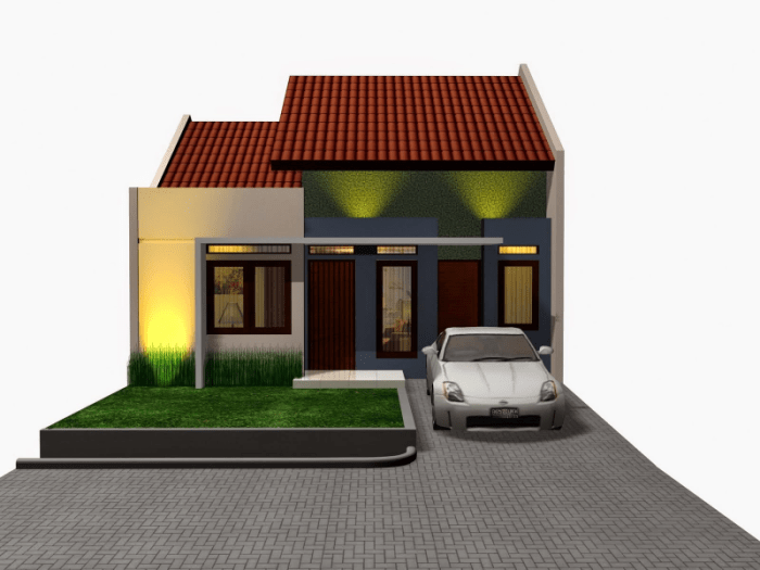 Desain Rumah Minimalis 2 Lantai Type 45