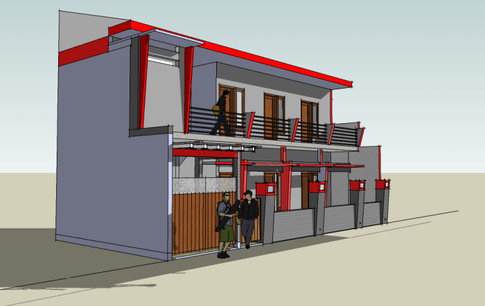 Desain rumah kost denpasar