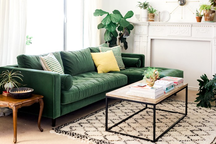 Grüne sofa wohnzimmer