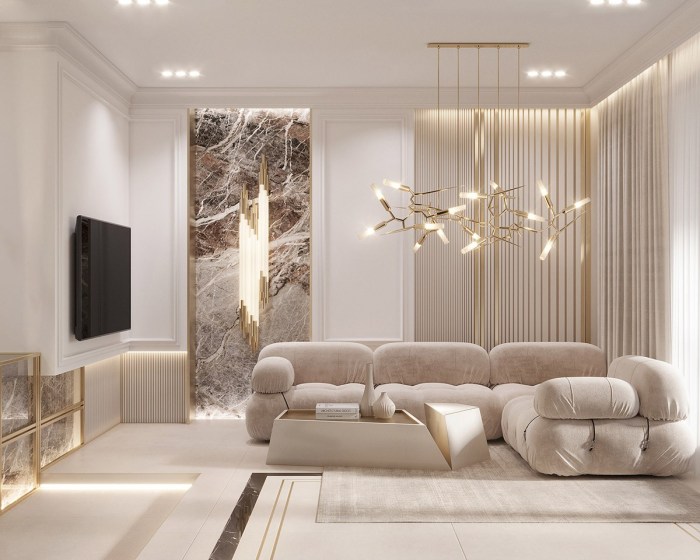 Wohnzimmer beige modern