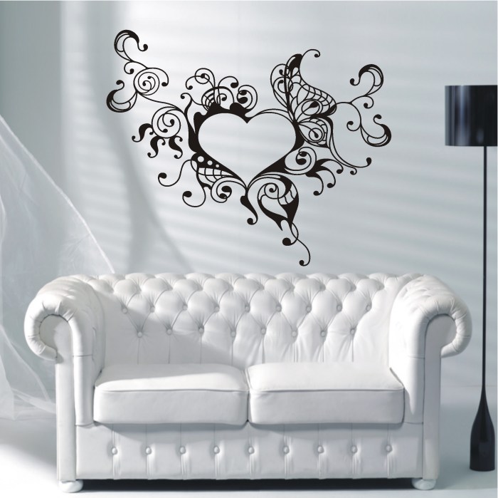 Wandtattoo wohnzimmer ornamente